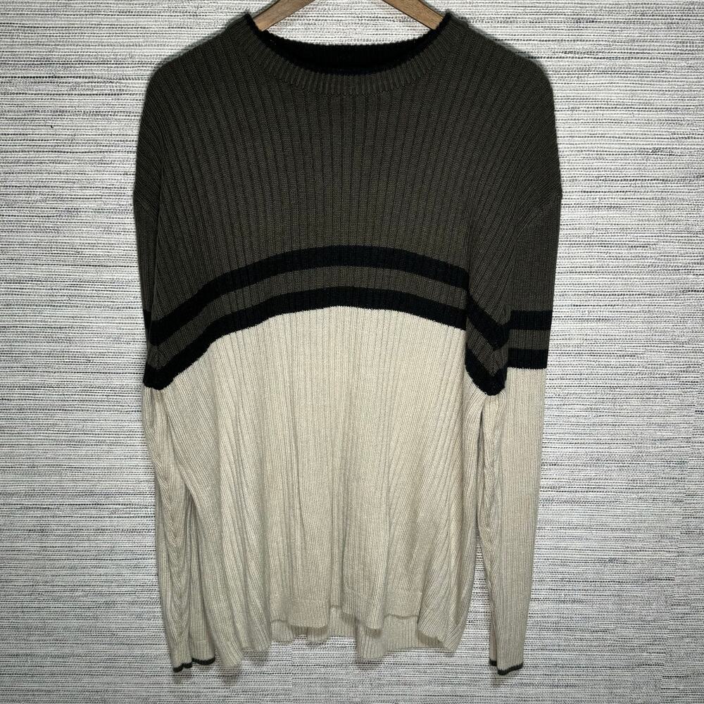 Vintage Y2K Striped Sweater XL‎